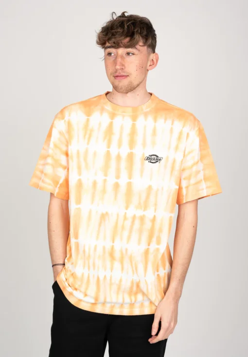 Camiseta DICKIES hombre Manga corta WESTFIR REF.DK0A4BQE831 E83-Naranja blanco tie dye