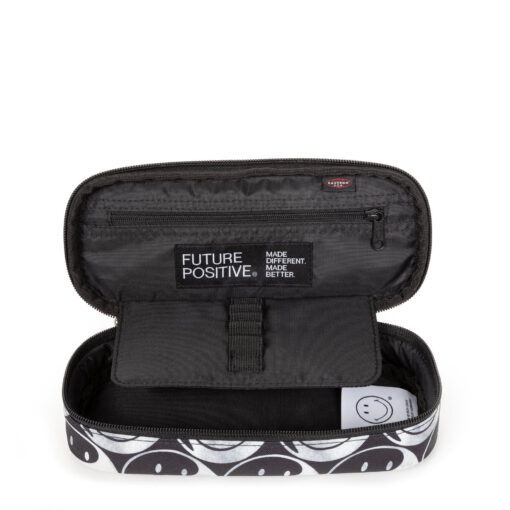 Estuche escolar Eastpak: PLUMIER OVAL SINGLE EK000717 5K2 SMILEY YY BLACK future positive