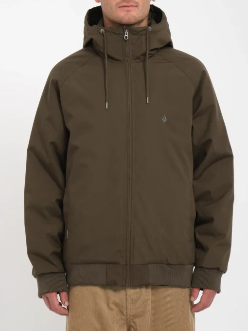 Chaqueta invierno Hombre VOLCOM con capucha HERNAN 5K JACKET (wre) REF-A1732304 marrón khaki