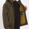 Chaqueta invierno Hombre VOLCOM con capucha HERNAN 5K JACKET (wre) REF-A1732304 marrón khaki