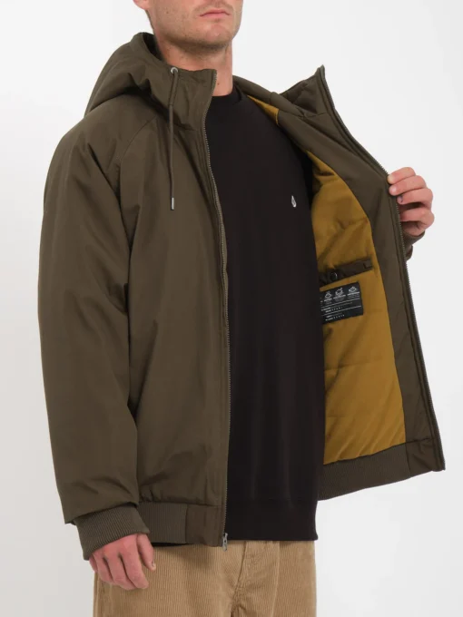 Chaqueta invierno Hombre VOLCOM con capucha HERNAN 5K JACKET (wre) REF-A1732304 marrón khaki