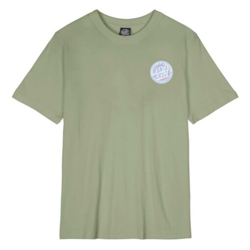 Camiseta SANTA CRUZ skate mujer manga corta TTE MFG DOT T-SHIRT REF-SCA WTE 2171 verde