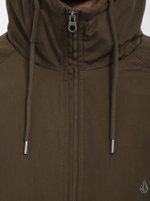 Chaqueta invierno Hombre VOLCOM con capucha HERNAN 5K JACKET (wre) REF-A1732304 marrón khaki