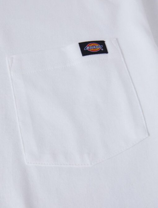 Camiseta DICKIES hombre Manga corta PORTERDALE REF.DK0A4TMO blanca con bolsillo