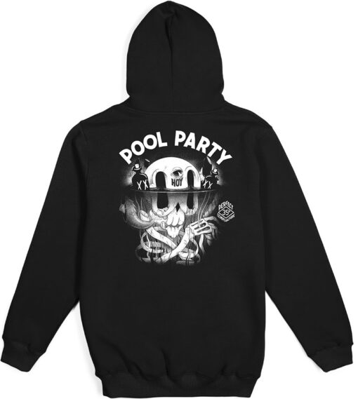 Sudadera THE DUDES manga larga para hombre CLASSIC HOODY BLACK Ref.111702 pool party -negro