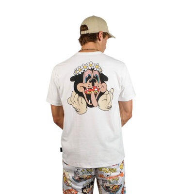 Camiseta THE DUDES manga corta para hombre MID SUMMER Ref.100529 Off white-crema