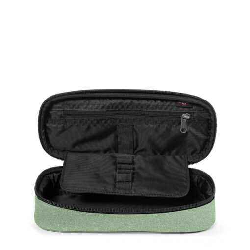 Estuche escolar Eastpak: PLUMIER OVAL SINGLE EK000717 2O6 SPARK FROST -verde menta con purpurina