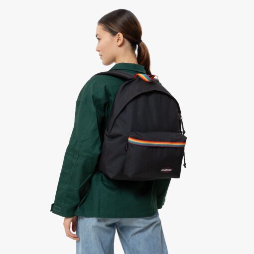 MOCHILA EASTPAK Padded Pak'r® 24 litros EK6205O0 COLOR BANDRAINBO negro y arcoiris