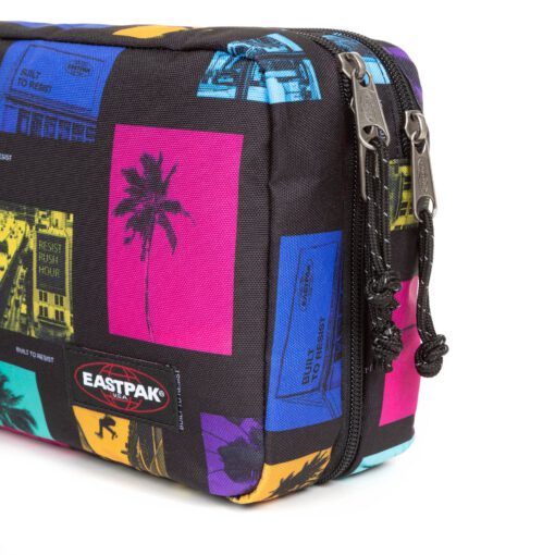 Neceser viaje EASTPAK MODELO MAVIS -EK00088E6O0 CITY BAY BLACK-negro estampado palmeras