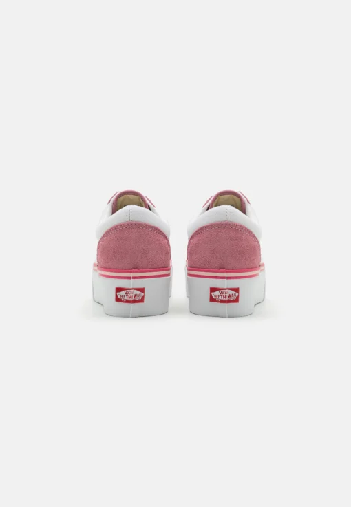Zapatillas VANS cómodas mujer OLD SKOOL STACKFORM ref-VN0009PZ4481 BLOCK MULTI-rosa y blanco