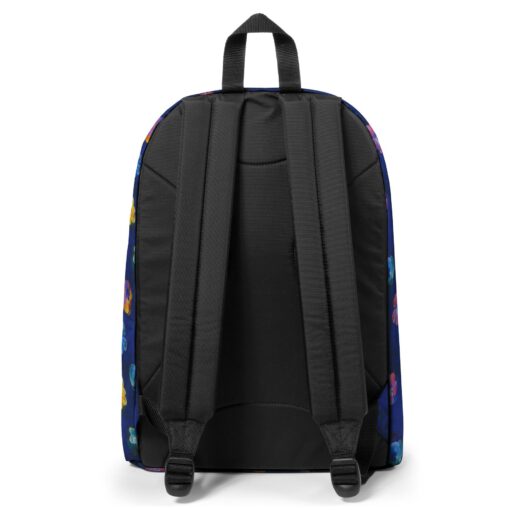 MOCHILA EASTPAK Out Of Office 27 litros con bolsillo para portátil EK7672O4 FLOWERBLUR NAVY azul estampado con flores
