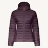 Chaqueta con capucha Jott de plumas pato Mujer 40R CLOE FIG BASIC Justoverthetop Color Berenjena