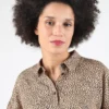 Camisa manga larga WEMOTO para mujer SAND Ref-242.316-822  leopardo marrón y negro