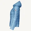 Chaqueta con capucha Jott de plumas pato Mujer azul cielo