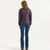 Chaqueta Jott de plumas pato sin capucha Mujer 40R FIG INTENSE RUST CHA BASIC Justoverthetop Color Berenjena