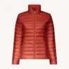 Chaqueta Jott de plumas pato sin capucha Mujer 30B INTENSE RUST CHA BASIC Justoverthetop Color TEJA