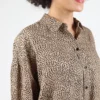 Camisa manga larga WEMOTO para mujer SAND Ref-242.316-822  leopardo marrón y negro