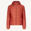 Chaqueta con capucha Jott de plumas pato Hombre NICO BASIC P000MDOW01 -30B INTENSE RUST Justoverthetop Color teja