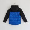 Chaqueta capucha Jott de plumas pato JUNIOR GARCON GRAND FROID 5910/103 bleu roi-negro y azul
