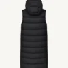 Chaleco largo sin mangas Jott de plumas pato Mujer FW24WDOW30 MANON 999 Black -negro