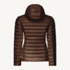 Chaqueta con capucha Jott de plumas pato Mujer 80H CLOE PF22WDOW01 dark chocolate BASIC Justoverthetop marrón