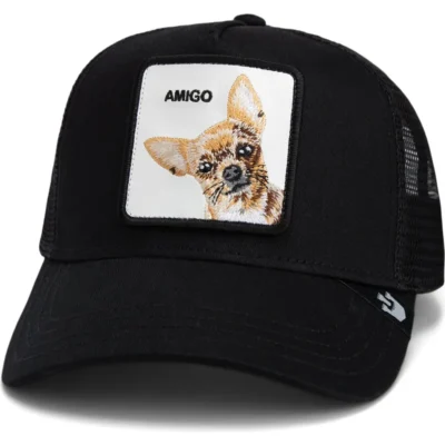 Gorra Animales GOORIN BROS Ajustable y rejilla TRUCKER 101-1787 AMIGO ebony-perro negro