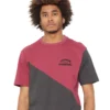 Camiseta HYDROPONIC hombre manga corta CUTBACK SS ref-24509 granate y negro