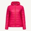 Chaqueta con capucha Jott de plumas pato Mujer 331 cherry pint CLOE PF22WDOW01 BASIC Justoverthetop rosa cereza