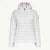 Chaqueta con capucha Jott de plumas pato Mujer 901 white CLOE PF22WDOW01 BASIC Justoverthetop blanco