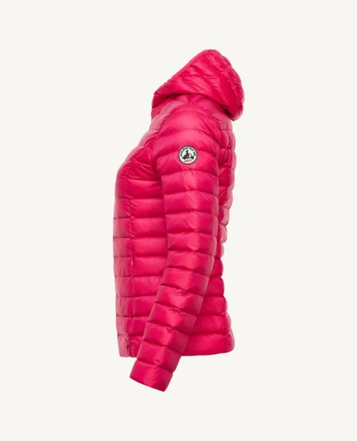 Chaqueta con capucha Jott de plumas pato Mujer 331 cherry pint CLOE PF22WDOW01 BASIC Justoverthetop rosa cereza