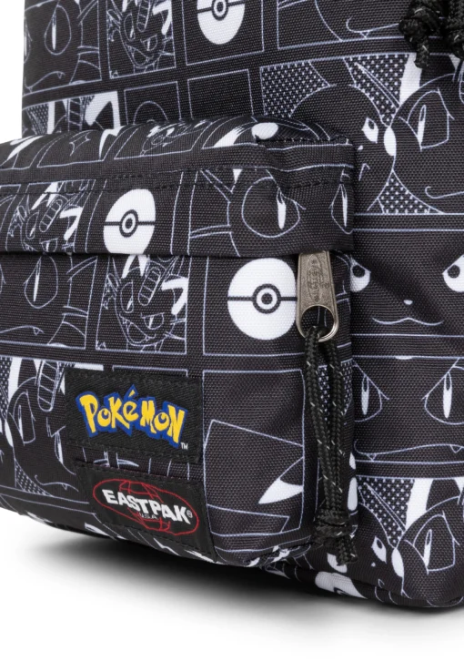 MOCHILA EASTPAK Orbit XS 10 litros Mod. pequeño EK0432T6 POCKÉMON BLACK blanco y negro