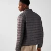 Chaqueta Jott de plumas pato Hombre sin capucha MAT 504 BASIC Justoverthetop Color anthracite -gris
