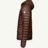 Chaqueta con capucha Jott de plumas pato Hombre NICO BASIC 80H DARK CHOCOLATE