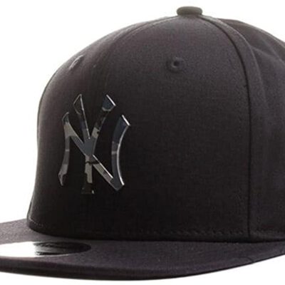 Gorra New Era CAMO METAL LOGO NEY Ref. 80489163 Negro con logo de metal