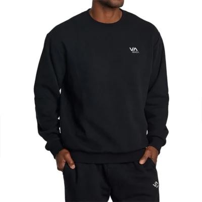 Sudadera RVCA cuello polo hombre AVYFT00331-VA ESSENTIAL CREW(blk) negro