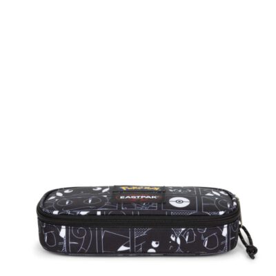 Estuche escolar Eastpak: PLUMIER OVAL SINGLE EK000717 2T6 POKEMON negra y blanco