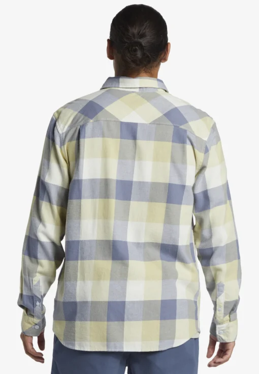 Camisa QUIKSILVER de Manga Larga franela Hombre ref-AQYWT03373 (CFN1) cuadros azul -amarillo