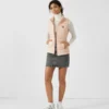 Chaleco sin mangas Jott de plumas pato Mujer SEDA BASIC PS22WDOW04 40U PEACH SKIN Color rosa melocotón