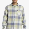 Camisa QUIKSILVER de Manga Larga franela Hombre ref-AQYWT03373 (CFN1) cuadros azul -amarillo