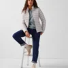 Chaqueta Jott pluma de pato Mujer 50F ICE GREY CHA BASIC Justoverthetop Color gris claro