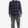 Camisa QUIKSILVER de Manga Larga franela Hombre ref-AQYWT03375(pna1) cuadros violera y negro