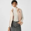 Chaleco sin mangas Jott de plumas pato Mujer SEDA BASIC PS22WDOW04 40U PEACH SKIN Color rosa melocotón