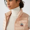 Chaleco sin mangas Jott de plumas pato Mujer SEDA BASIC PS22WDOW04 40U PEACH SKIN Color rosa melocotón