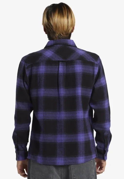 Camisa QUIKSILVER de Manga Larga franela Hombre ref-AQYWT03375(pna1) cuadros violera y negro