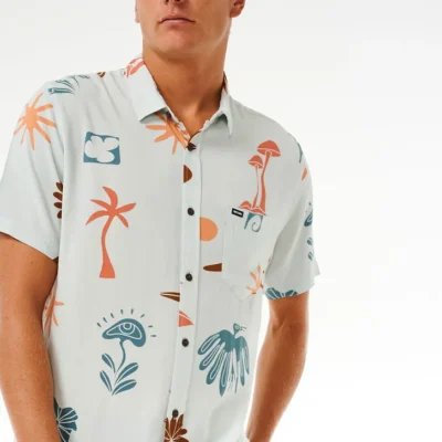 Camisa RIP CURL de Manga corta PARTY PACK SHIRT Ref. 032MSH MINT-estampado