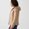 Chaqueta con capucha Jott de plumas pato Mujer 804 beige CLOE PF22WDOW01 BASIC Justoverthetop beige