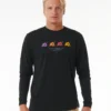 Camiseta Hombre RIP CURL manga larga SURF REVIVAL HOFFMAN ref-0K2MTE black-negro