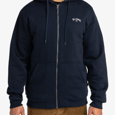 Sudadera BILLABONG casual con capucha y cremallera para Hombre ARCH SHERPA Ref. EBBFT00111 azul marino