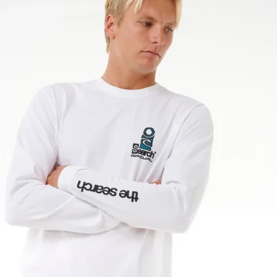 Camiseta Hombre RIP CURL manga larga SURF REVIVAL HOFFMAN ref-0K2MTE blanco
