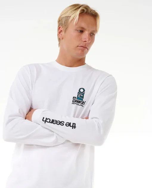 Camiseta Hombre RIP CURL manga larga SURF REVIVAL HOFFMAN ref-0K2MTE blanco